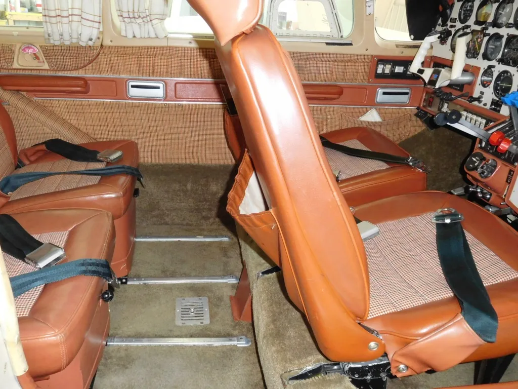 Cabin interior of a 1979 Piper Aztec F - N3237C Aircraft.