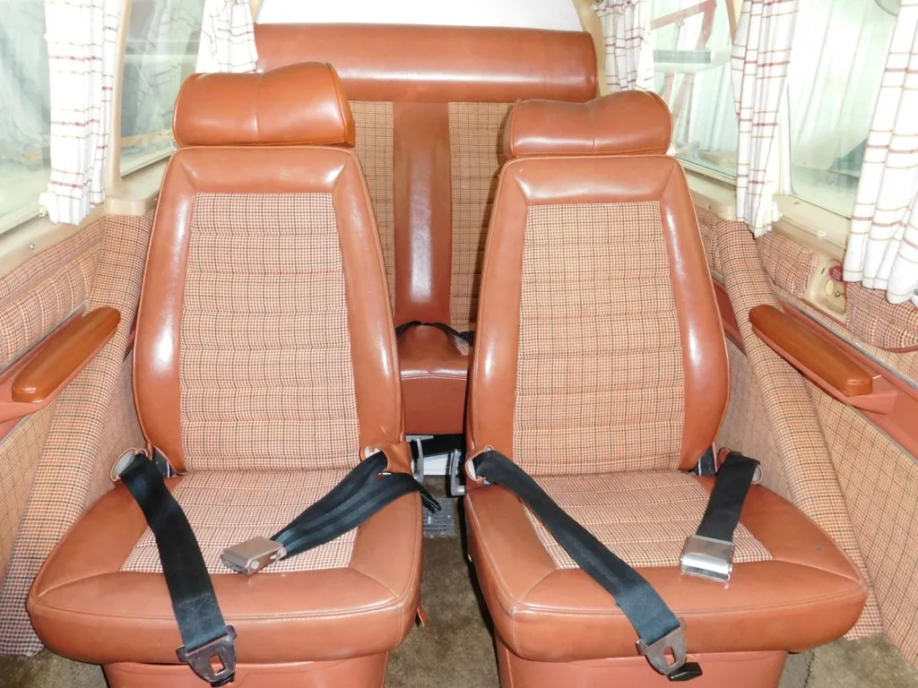 Cabin interior of a 1979 Piper Aztec F - N3237C Aircraft.