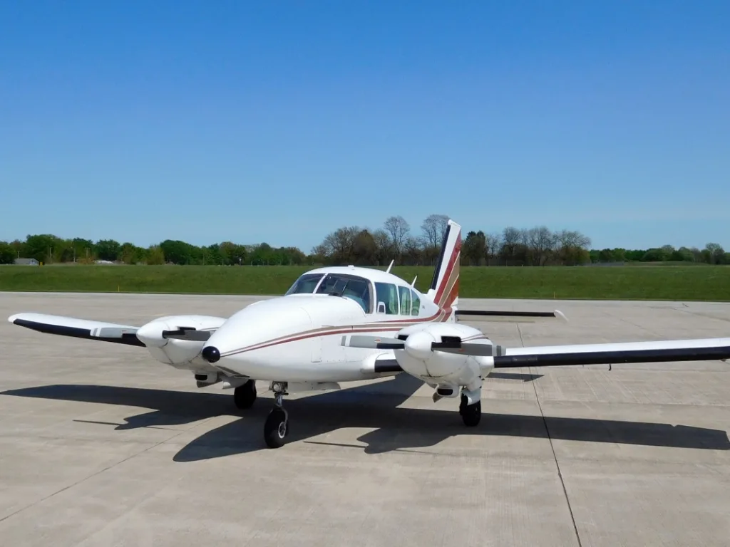 Exterior view of a 1979 Piper Aztec F - N3237C Aircraft.