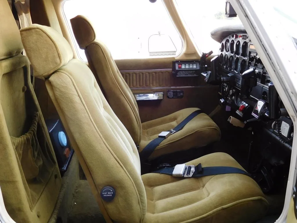 Cabin interior of a 1979 Piper Lance II - N2191B Aircraft.