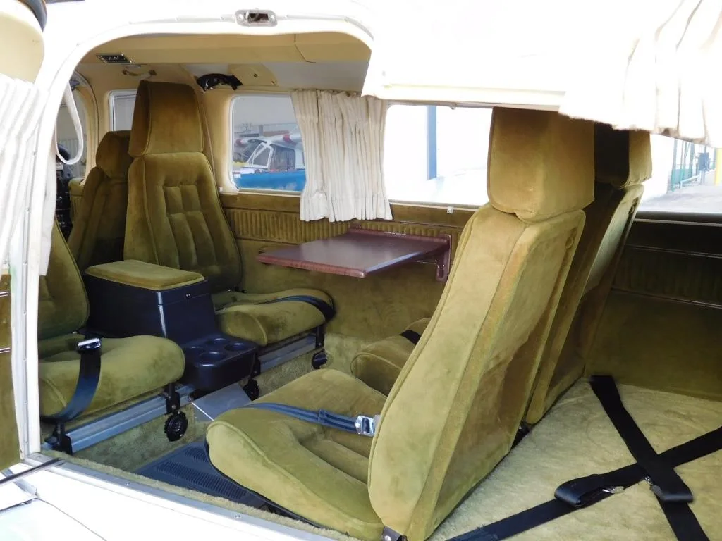 Cabin interior of a 1979 Piper Lance II - N2191B Aircraft.
