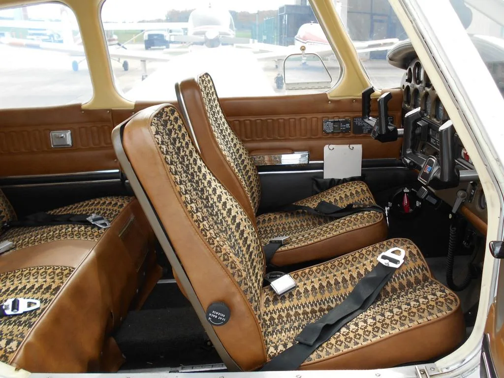 Cabin interior of a 1979 Piper Warrior II - N2241K Aircraft.