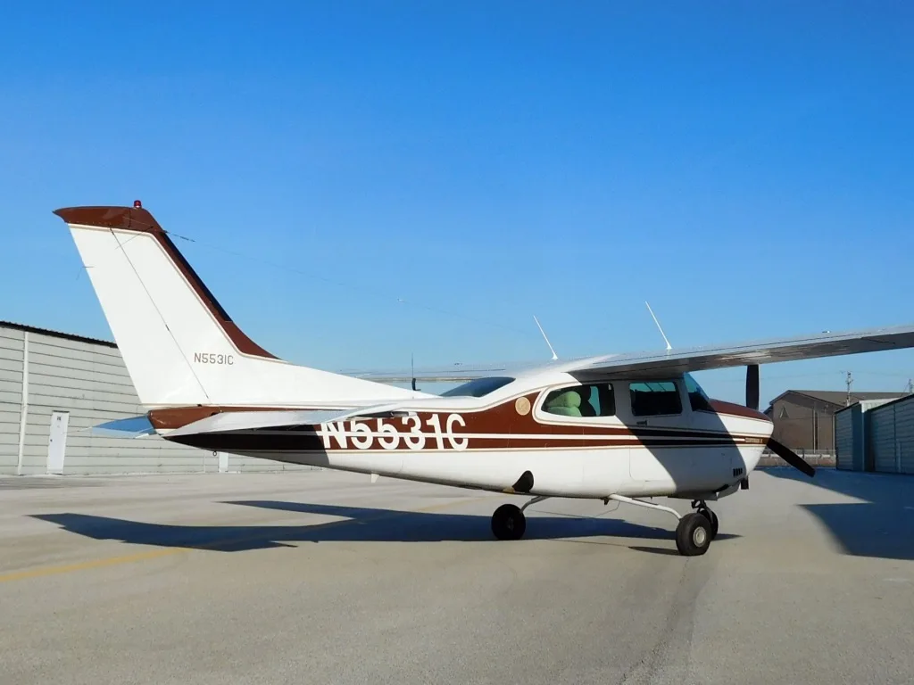 Exterior view of a 1980 Cessna T210 - N5531C Aircraft.