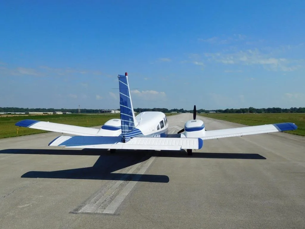 Exterior view of a 1980 Piper Seneca II - N803GM Aircraft.