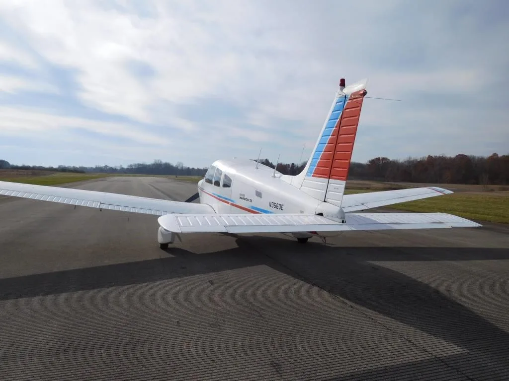 Exterior view of a 1980 Piper Warrior - N3560E Aircraft.