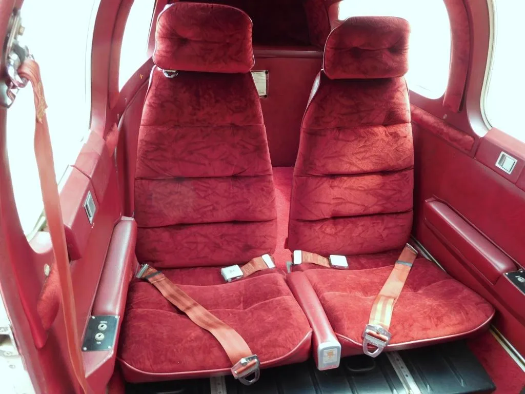 Cabin interior of a 1981 Beech F33A - N38654 Aircraft.