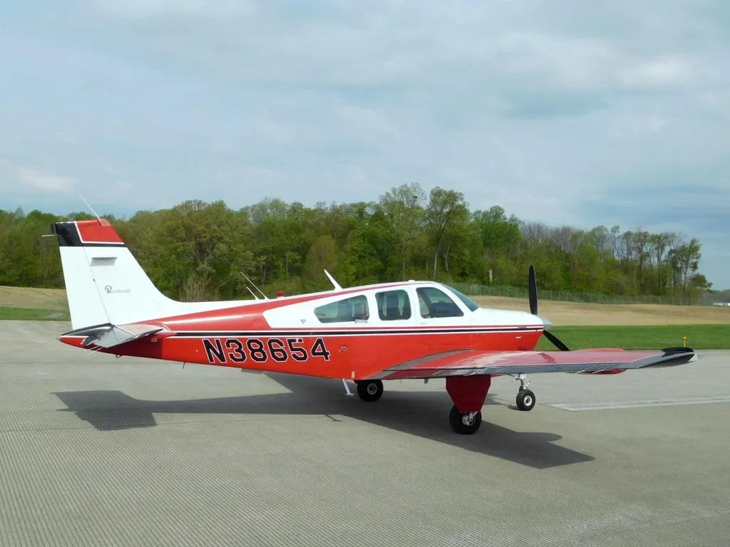 Exterior view of a 1981 Beech F33A - N38654 Aircraft.