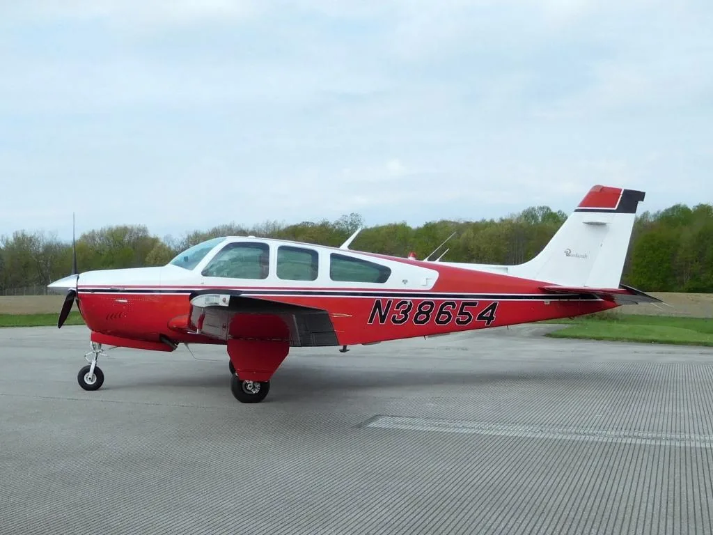 Exterior view of a 1981 Beech F33A - N38654 Aircraft.