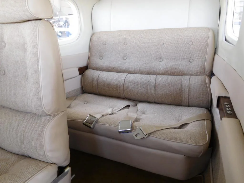 Cabin interior of a 1981 Cessna P210 - N3KP Aircraft.