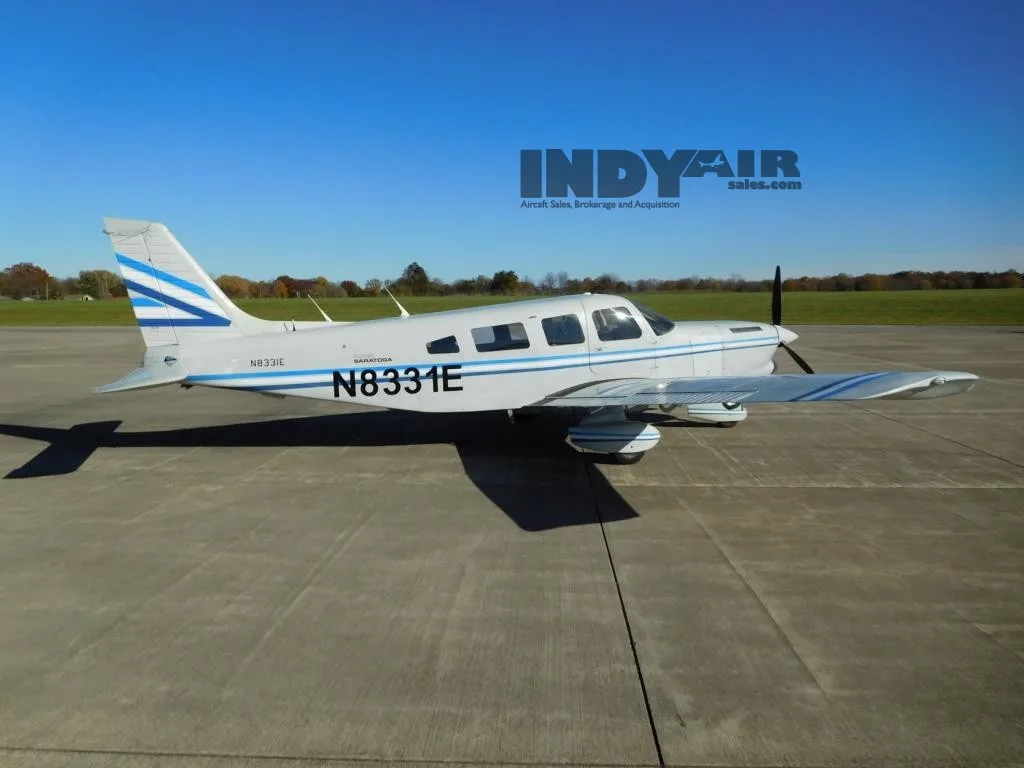 Exterior view of a 1981 Piper Turbo Saratoga - N8331E Aircraft.