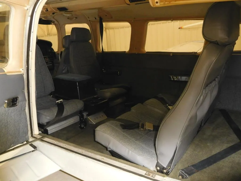 Cabin interior of a 1981 Piper Turbo Saratoga - N8331E Aircraft.