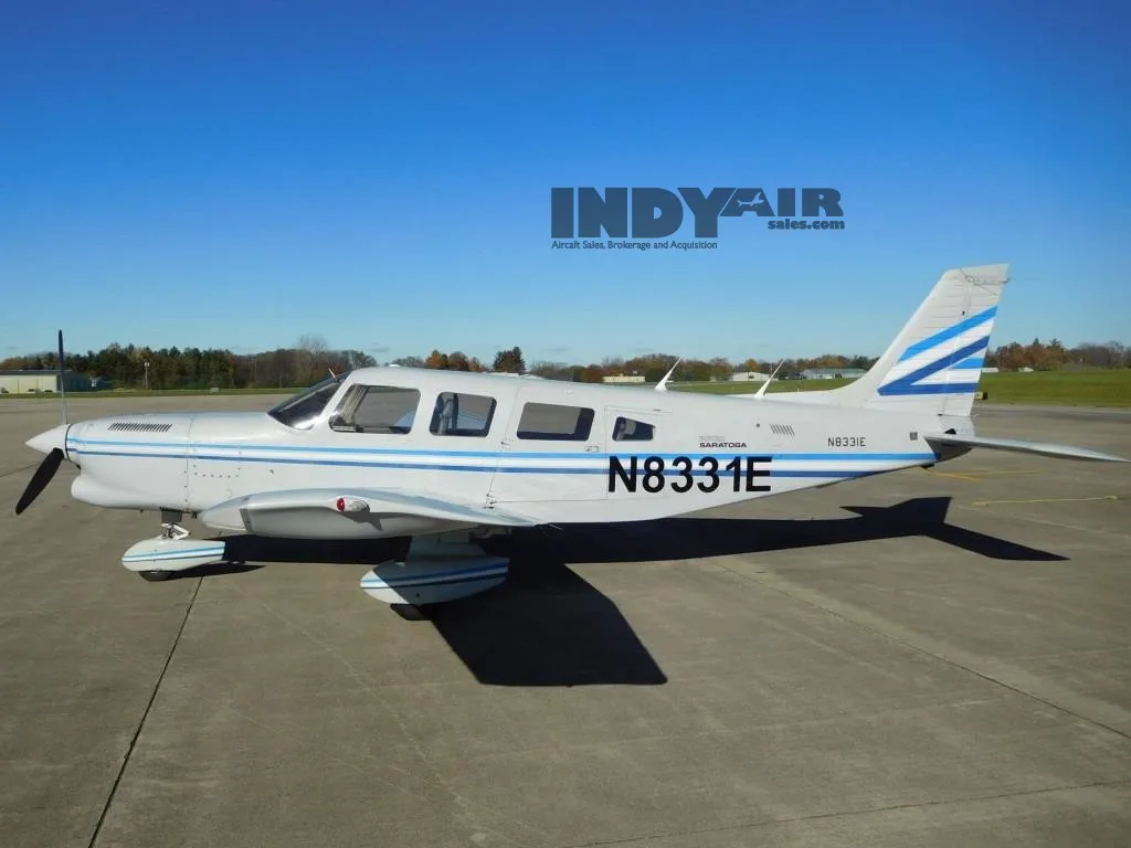 Exterior view of a 1981 Piper Turbo Saratoga - N8331E Aircraft.