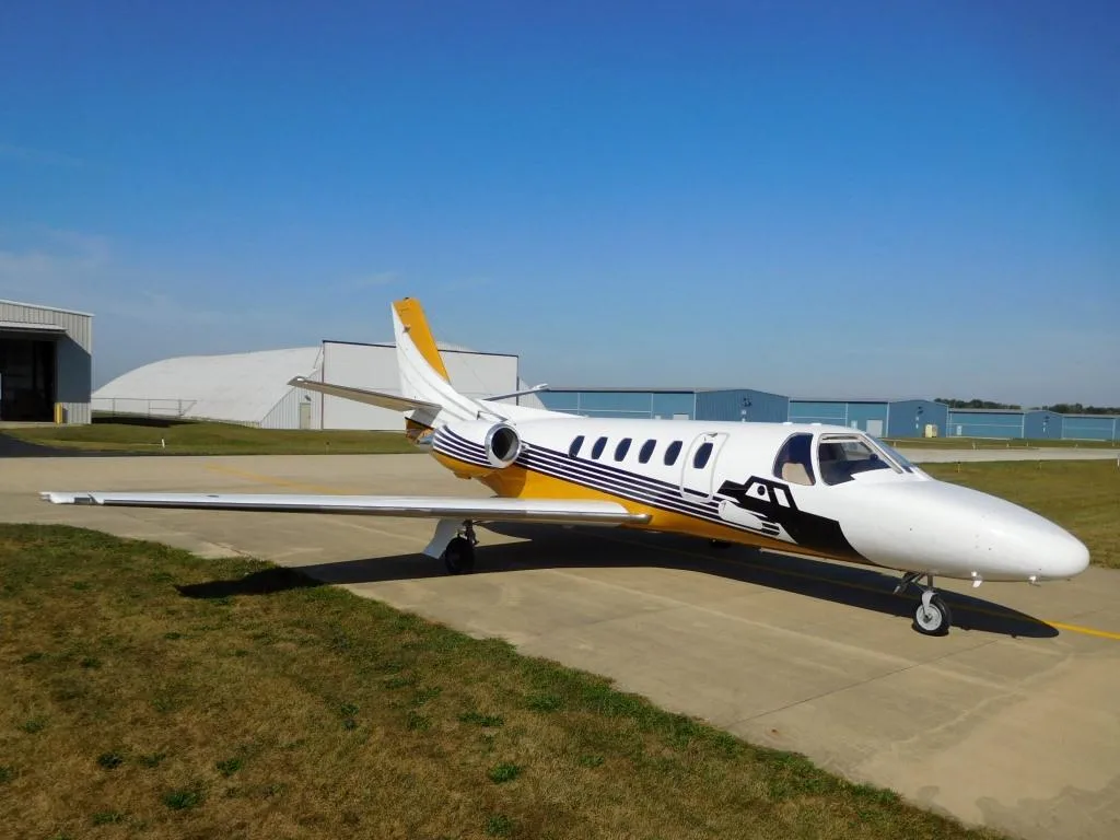 Exterior view of a 1985 Cessna Citation SII - N917GP Aircraft.