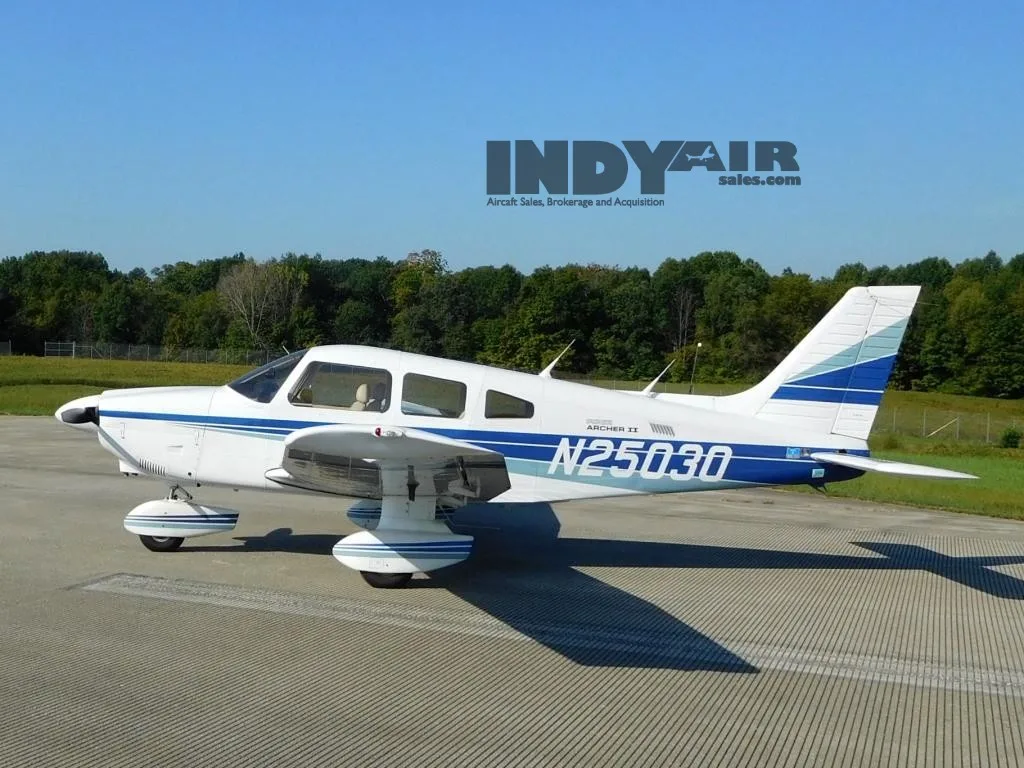 Exterior view of a 1985 Piper Archer II - N25030 Aircraft.