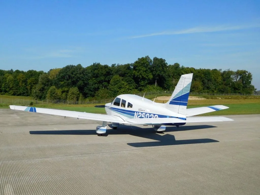 Exterior view of a 1985 Piper Archer II - N25030 Aircraft.