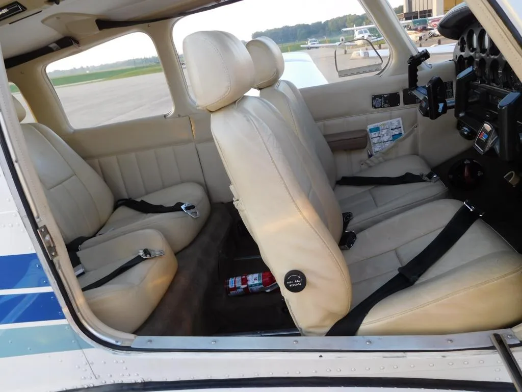 Cabin interior of a 1985 Piper Archer II - N25030 Aircraft.
