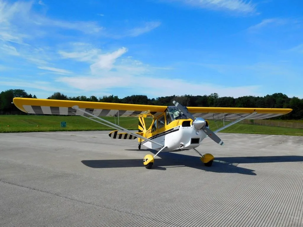 Exterior view of a 1997 Super Decathlon - N217PF Aircraft.
