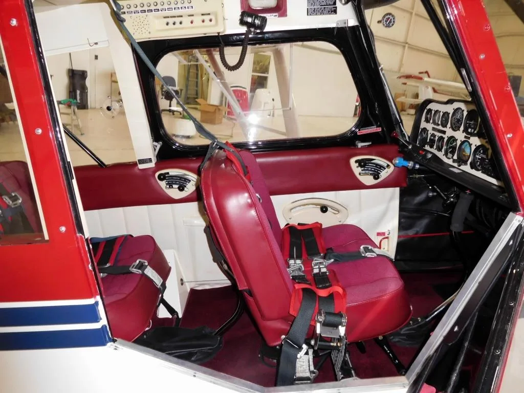 Cockpit and instrument panel of a 2000 American Champion N861AC Aircraft.