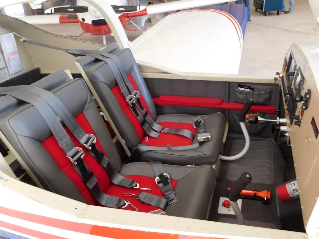 Cabin interior of a 2011 Vans RV12- N120MK Aircraft.