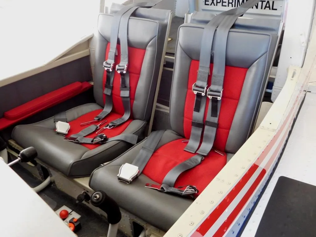 Cabin interior of a 2011 Vans RV12- N120MK Aircraft.