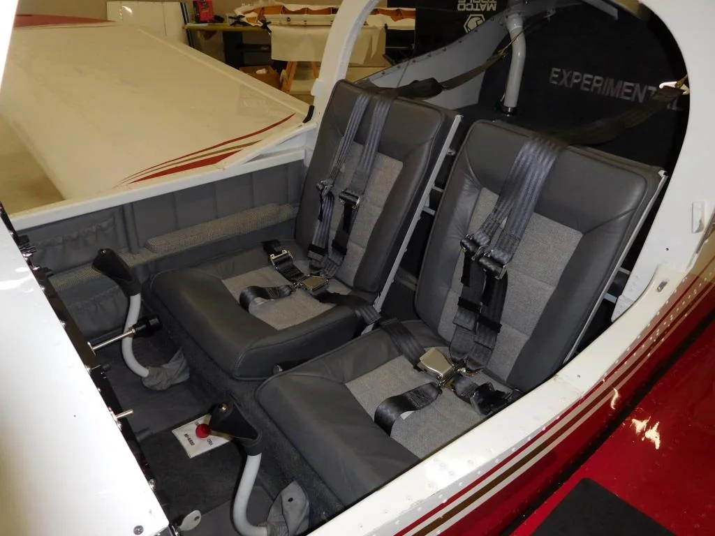Cabin interior of a 2013 Vans RV12- N502RV Aircraft.