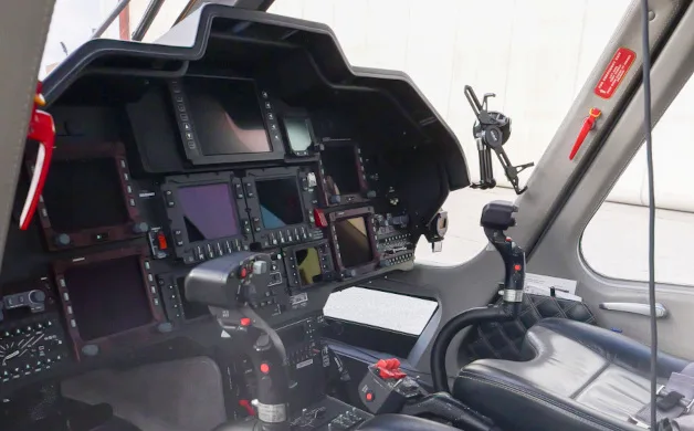 Avionics suite of a 2012 Agusta A109SP GrandNew.