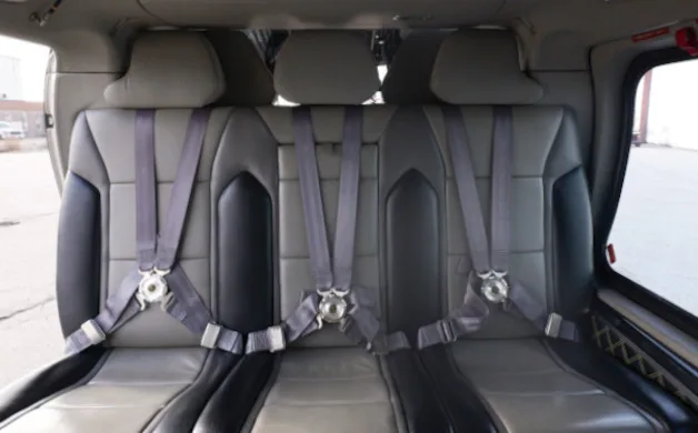 Cabin interior of a 2012 Agusta A109SP GrandNew.