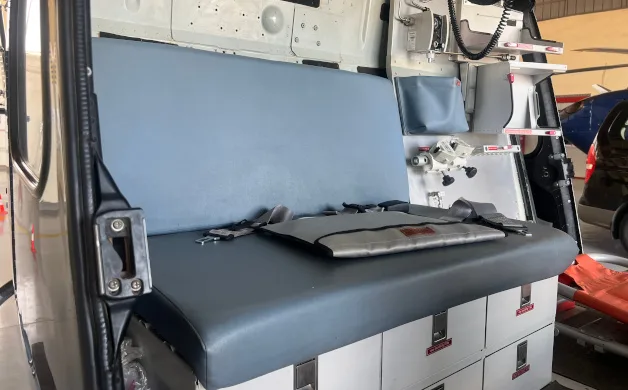 Cabin interior of a 2012 Airbus AS350B2.
