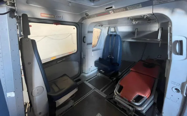 Cabin interior of a 1997 Airbus EC135 T1.