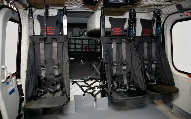 Cabin interior of a 2010 Agusta AW139.