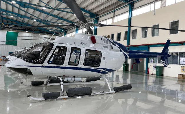 Exterior view of a 2016 Bell 407GXP.
