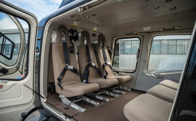 Cabin interior of a 2010 Bell 429.