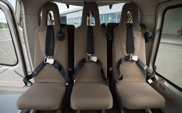 Cabin interior of a 2010 Bell 429.