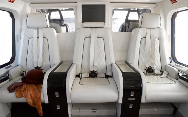 Cabin interior of a 2010 Agusta AW139.