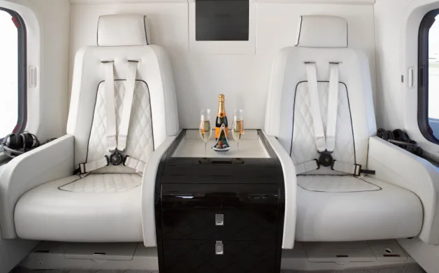 Cabin interior of a 2010 Agusta AW139.