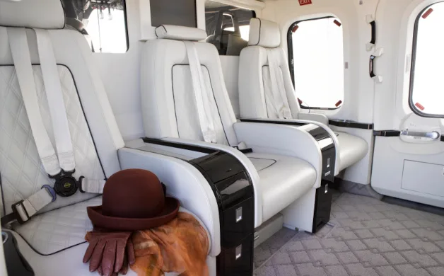 Cabin interior of a 2010 Agusta AW139.