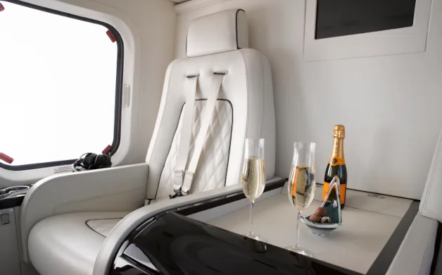 Cabin interior of a 2010 Agusta AW139.