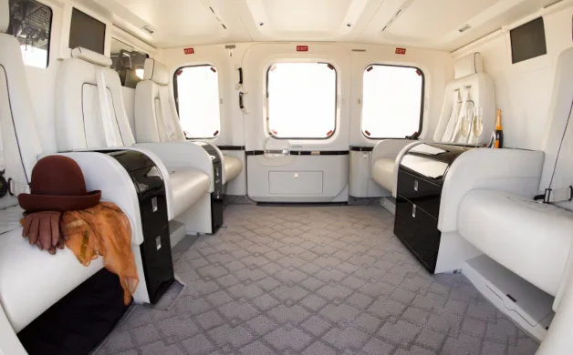 Cabin interior of a 2010 Agusta AW139.