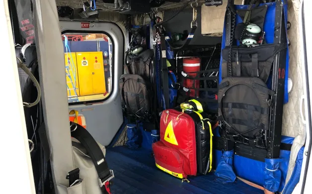 Cabin interior of a 2009 Agusta AW139.