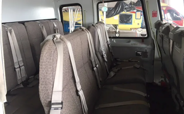 Cabin interior of a 2006 Sikorsky S-76C++.