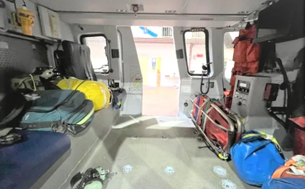 Cabin interior of a 2005 Sikorsky S-76C+.