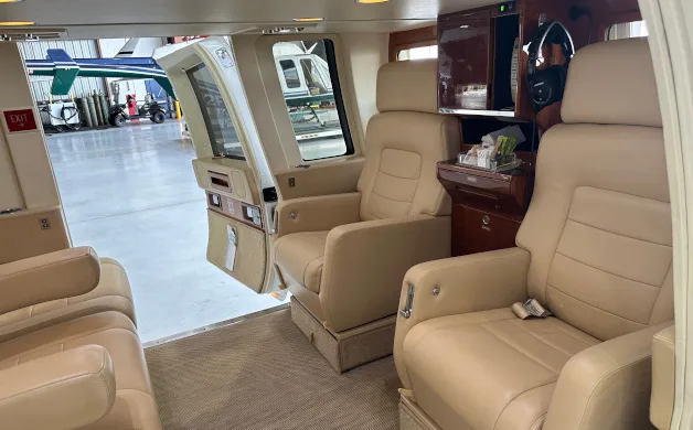 Cabin interior of a 1997 Sikorsky S-76C+.