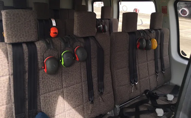 Cabin interior of a 2008 Sikorsky S-76C++.
