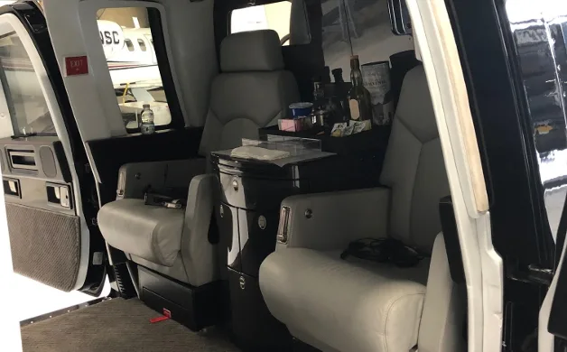 Cabin interior of a 2005 Sikorsky S-76C+.