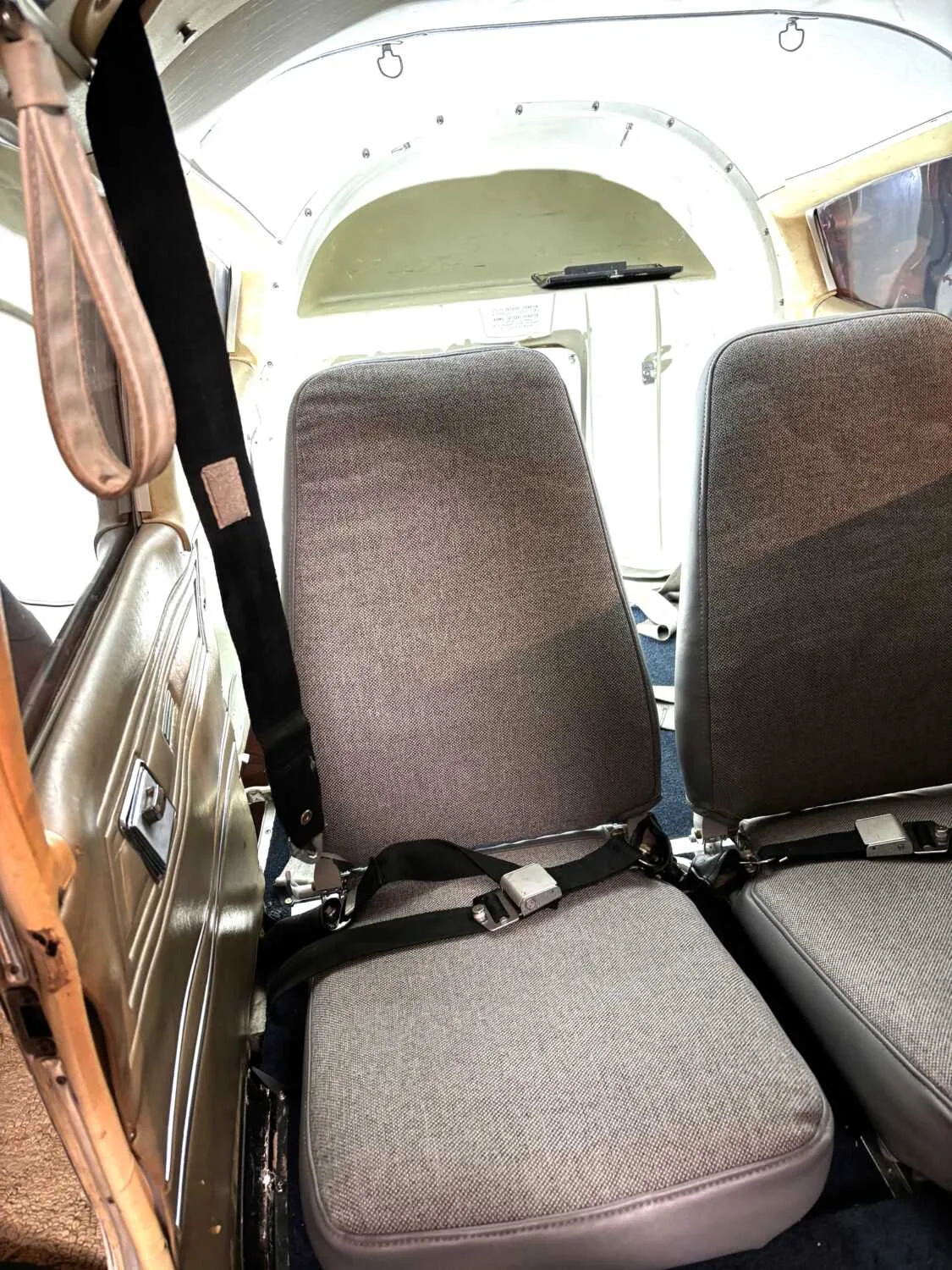 Cabin interior of a 1973 Piper PA28-180 Cherokee Challenger.