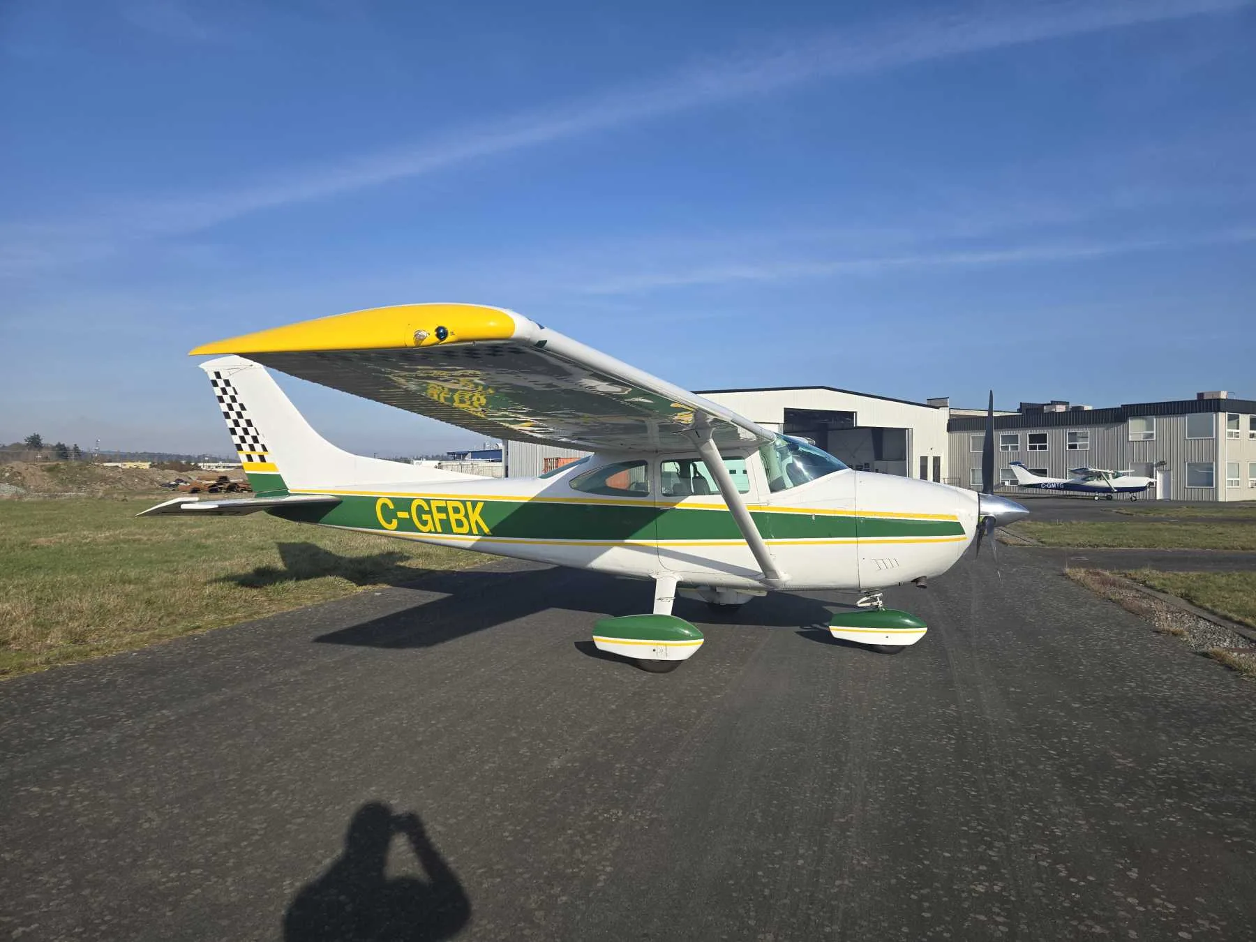 Exterior view of a 1946 Aeronca Champ.