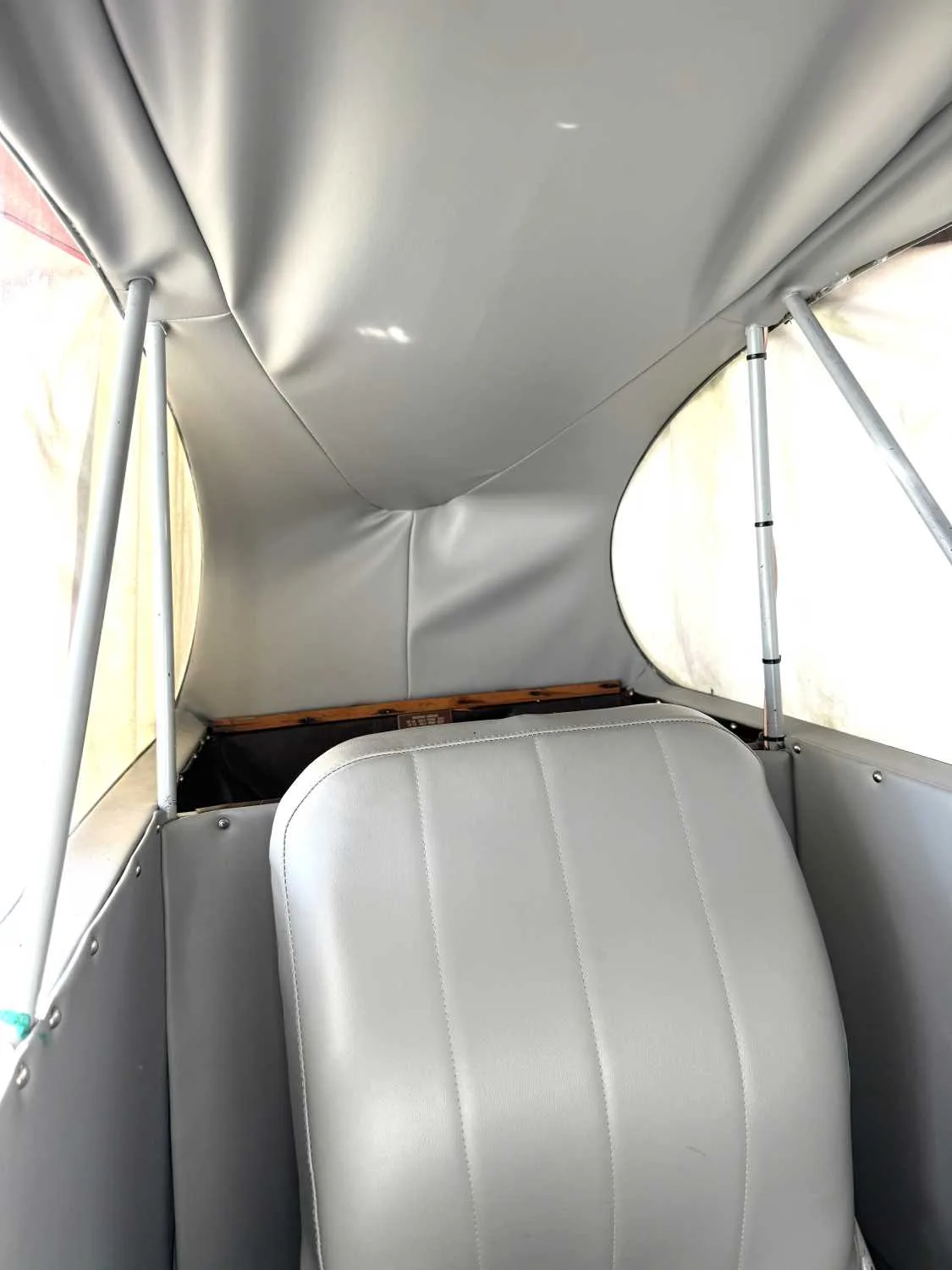 Cabin interior of a 1946 Aeronca Champ.