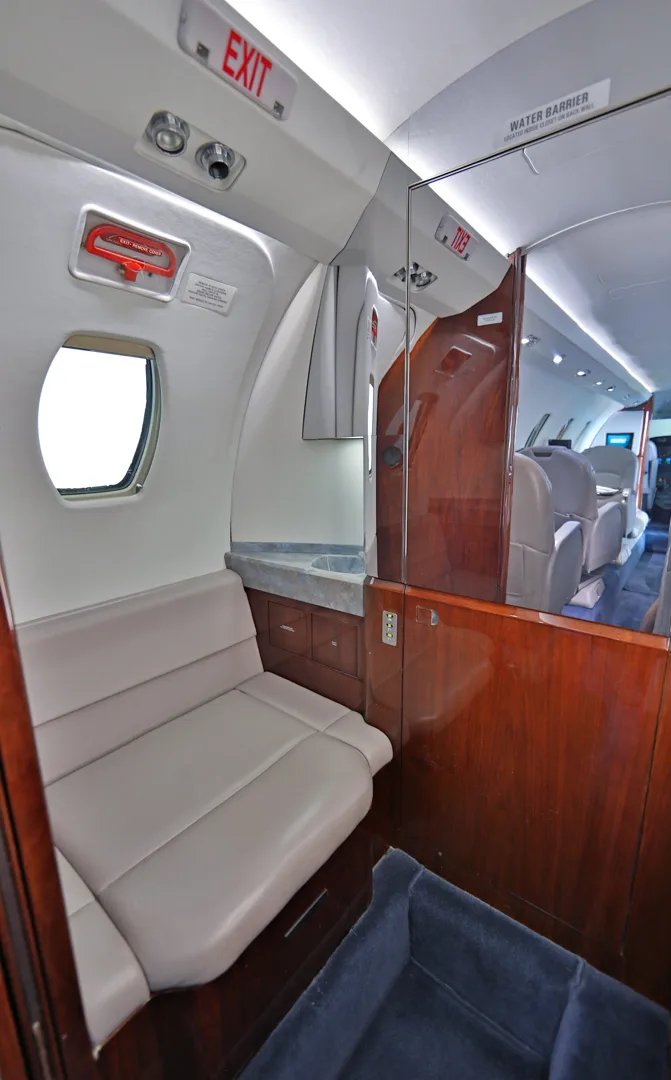 Cabin interior of a 2000 Cessna Citation Excel.