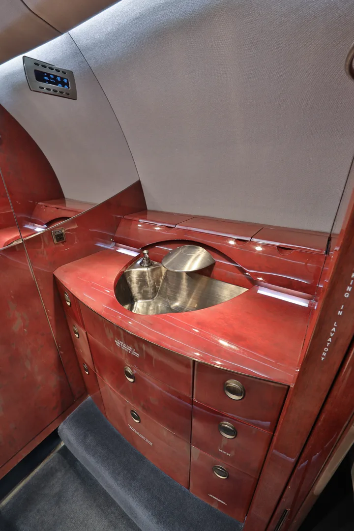 Cabin interior of a 2007 Cessna Citation X.