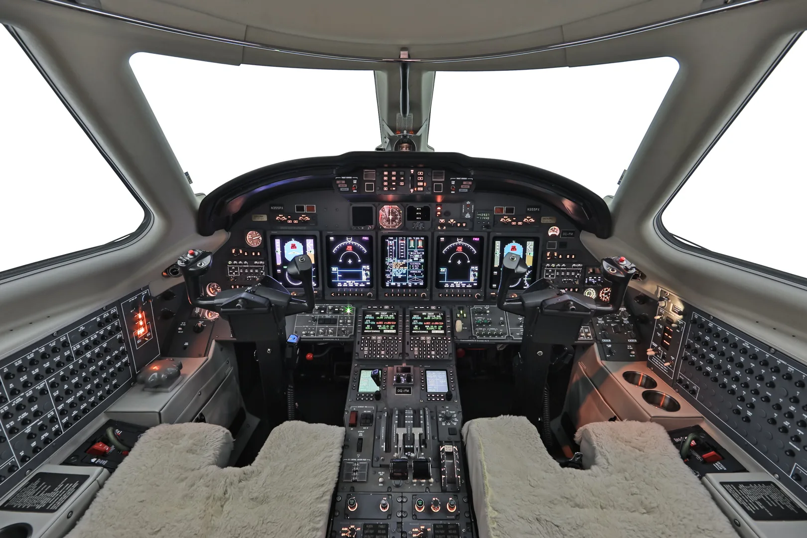 Avionics suite of a 2007 Cessna Citation X.